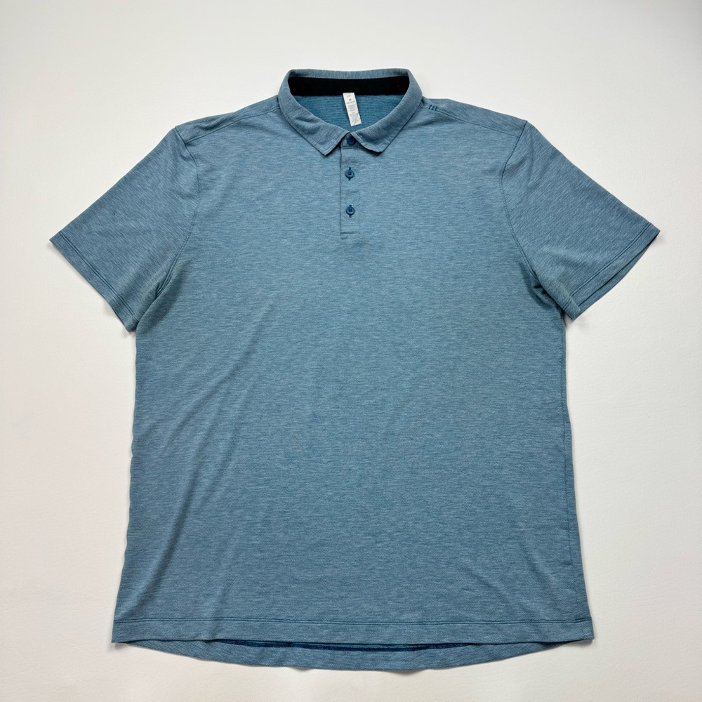 Men’s Lululemon Short Sleeve Athletic Collared Polo Shirt Size 2XL